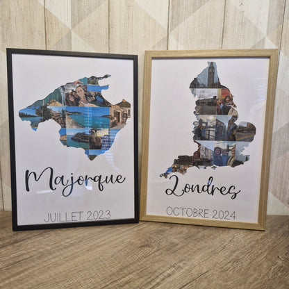 Cadre souvenir de voyage